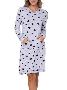 Rebelle Dames Grau Nachtkleid