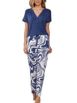 Pastunette Dames Navy-Blau Pyjama