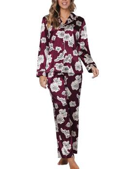 Pastunette Dames Dunkelrot Pyjama