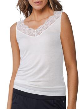 Pastunette Dames Schneeweiß Schlafshirt