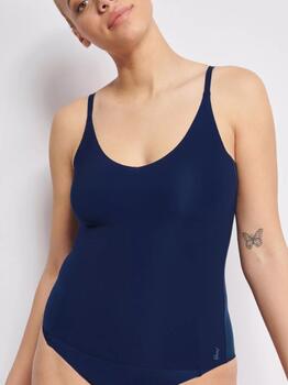 Sloggi Zero Feel Navy-Blau Spaghetti Top
