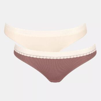 Sloggi GO Ribbed Braun Brasilianischer Slip