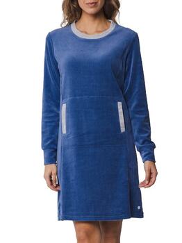 Pastunette Dames Navy-Blau Nachtkleid