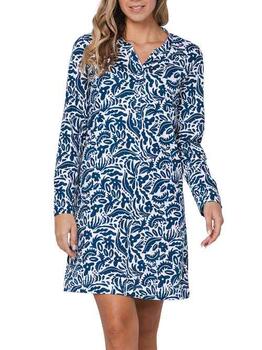 Pastunette Dames Blau Nachtkleid