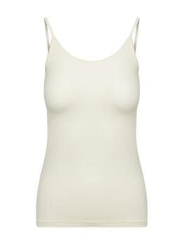 RJ Bodywear Pure Color Elfenbein Spaghetti Top