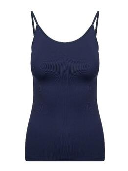RJ Bodywear Pure Color Navy-Blau Spaghetti Top