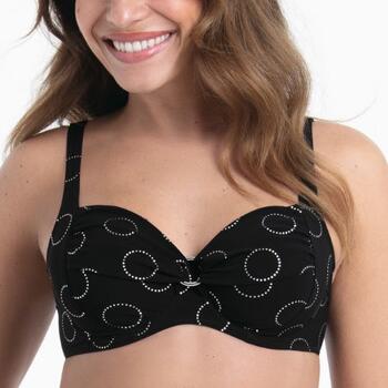 Rosa Faia Bademode  Schwarz Gemoldefer Bikini BH