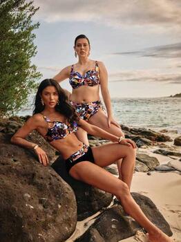 Anita Bademode Elna Schwarz/Print Gemoldefer Bikini BH