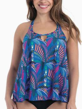 Rosa Faia Bademode Mabel Blau Tankini Top