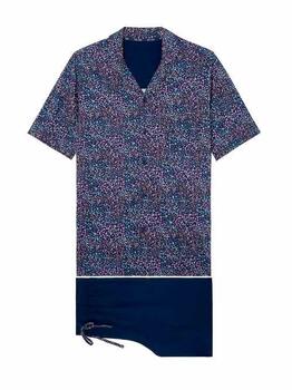 HOM Vineyard Navy-Blau Pyjama