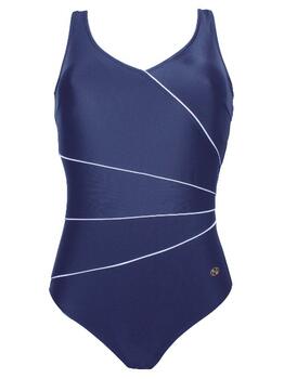 Naturana Badmode Dames Navy-Blau Badeanzüge