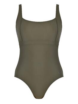 Naturana Badmode Dames Khaki Prothesen-Badeanzug