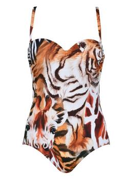 Naturana Badmode Dames Braun Badeanzüge