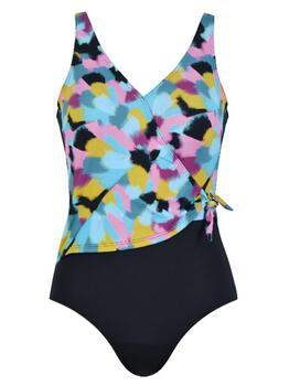 Naturana Badmode Dames Schwarz Badeanzüge