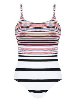 Naturana Badmode Dames Weiß/Schwarz Badeanzüge