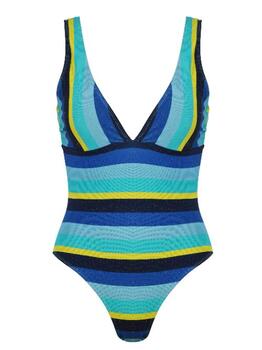 Naturana Badmode Dames Navy-Blau Badeanzüge