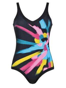 Naturana Badmode Dames Schwarz Badeanzüge