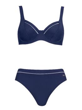 Naturana Badmode Dames Navy-Blau Set