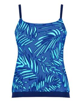 Naturana Badmode  Blau Tankini Top