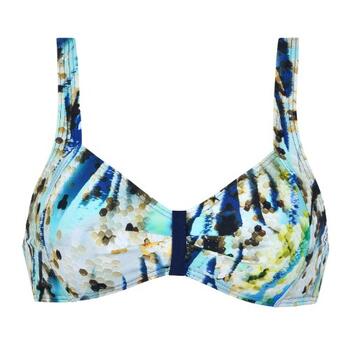 Naturana Badmode  Blau Unwattierter Bikini BH