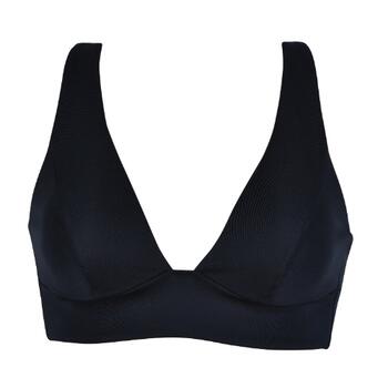 Naturana Badmode Dames Schwarz Unwattierter Bikini BH