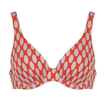 Naturana Badmode Dames Rot Unwattierter Bikini BH