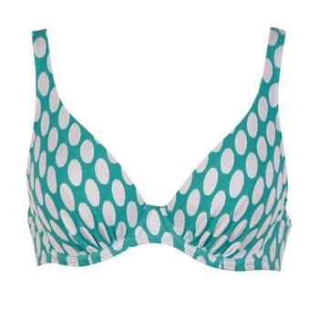 Naturana Badmode Dames Grün Unwattierter Bikini BH