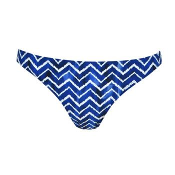 Naturana Badmode Dames Blau/Weiß Bikini Slip