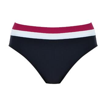 Naturana Badmode Dames Schwarz/Violett Bikini Slip