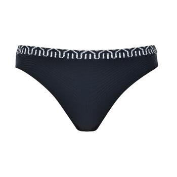 Naturana Badmode Dames Schwarz/Weiß Bikini Slip