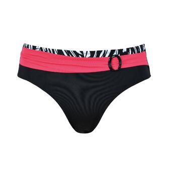 Naturana Badmode Dames Schwarz/Weiß Bikini Slip