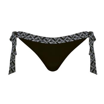 Naturana Badmode Dames Schwarz/Print Bikini Slip