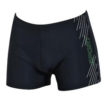 Naturana Badmode Heren Schwarz/Grün Schwimmboxer