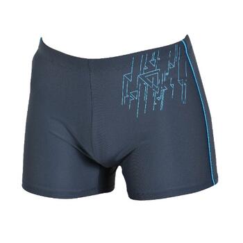 Naturana Badmode Heren Grau/Blau Schwimmboxer