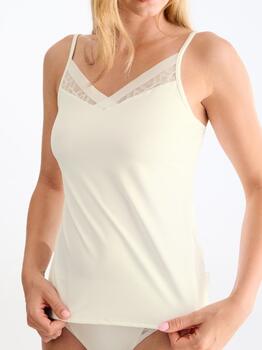 Lisca Opal Cremefarbig Spaghetti Top