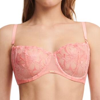 Chantelle Fleurs Peach Pink Nicht geformter BH