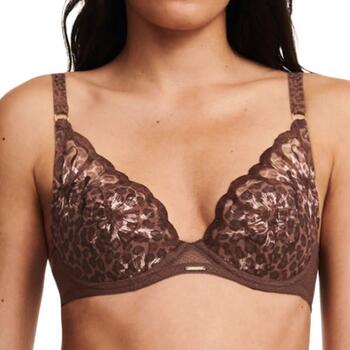 Chantelle Fleurs Braun Vorgeformter BH