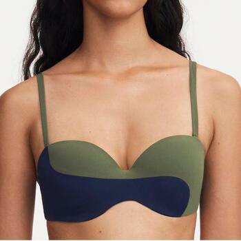 Chantelle Badmode Aura Blau/Grün Unwattierter Bikini BH