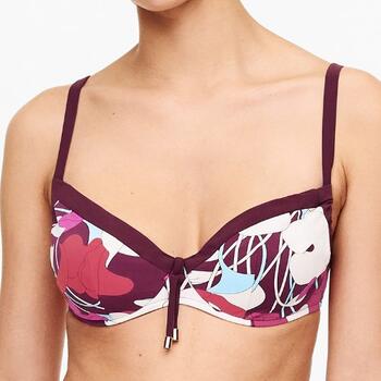 Chantelle Badmode Flowers Violett/Print Unwattierter Bikini BH