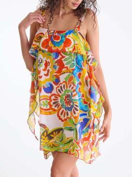 Lisca Bademode Mexico Pink/Print Strandkleid