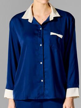 Sapph Leanne Navy-Blau Schlafshirt
