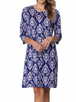 Pastunette Dames Navy-Blau Nachtkleid