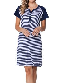Pastunette Dames Navy-Blau Nachtkleid
