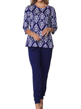 Pastunette Dames Navy-Blau Pyjama