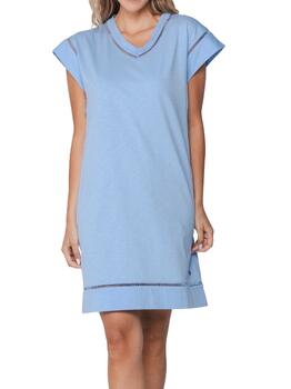 Pastunette Dames Blau Nachtkleid