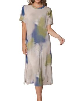 Pastunette Dames Blau Nachtkleid