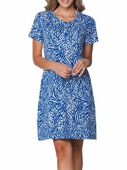 Rebelle Dames Blau Nachtkleid