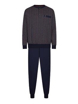 Robson Heren Navy-Blau Pyjama