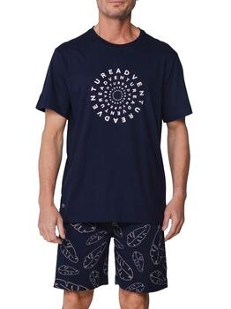 Pastunette Heren Navy-Blau Shortama