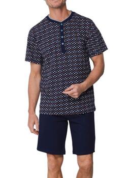 Pastunette Heren Navy-Blau Shortama